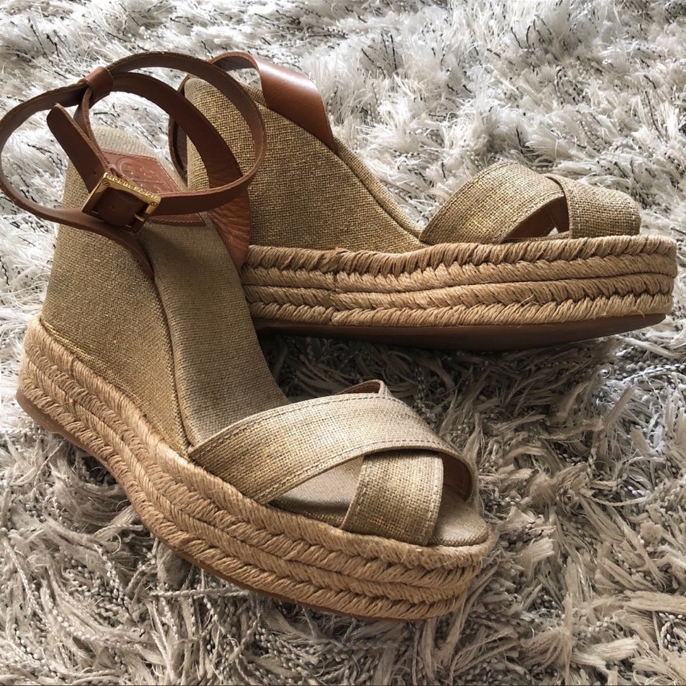 Tory Burch espadrilles wedge sandals